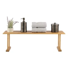 Lavish Home Bamboo Sink Shelf - Counter Organizer and Space-Saving Storage