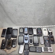 Lot 24 Cell Phones Flip Android Parts Repair Scrap Untested Read