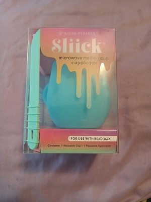 Sliick Salon Perfect Microwave Melting Cup & Applicator For Use W/ Bead Wax NIB
