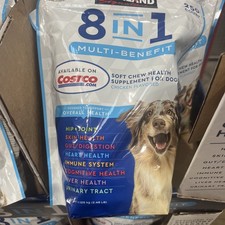 Kirkland Signature 8-In-1 Multi-Benefit Soft Chews For Dogs, 250-count - New