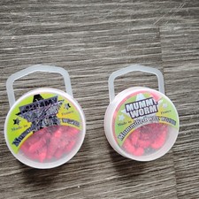 2 Eurotackle Mummy Worm Preserved wax worms, Red, 35+/pack