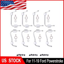 For 2011-2019 Ford Powerstroke 8pcs Fuel Injection Line Set With Seal Tube Set