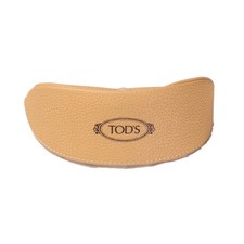 Tod's Pebbled Leather Sunglass Eyeglass Case Tan Camel Clamshell Italy Luxury
