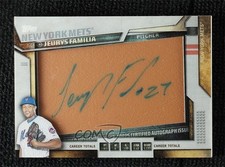 2016 Topps Glove Leather Auto Series 2 25/25 Jeurys Familia #GLA-JF Auto fm0