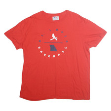 GENUINE MERCHANDISE Uomo Rosso st Louis Baseball Maglia L Girocollo Manica Corta