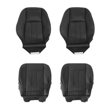 4* Driver Passenger Bottom&Top Seat Cover For Chrysler Town &Country 11-16 Black