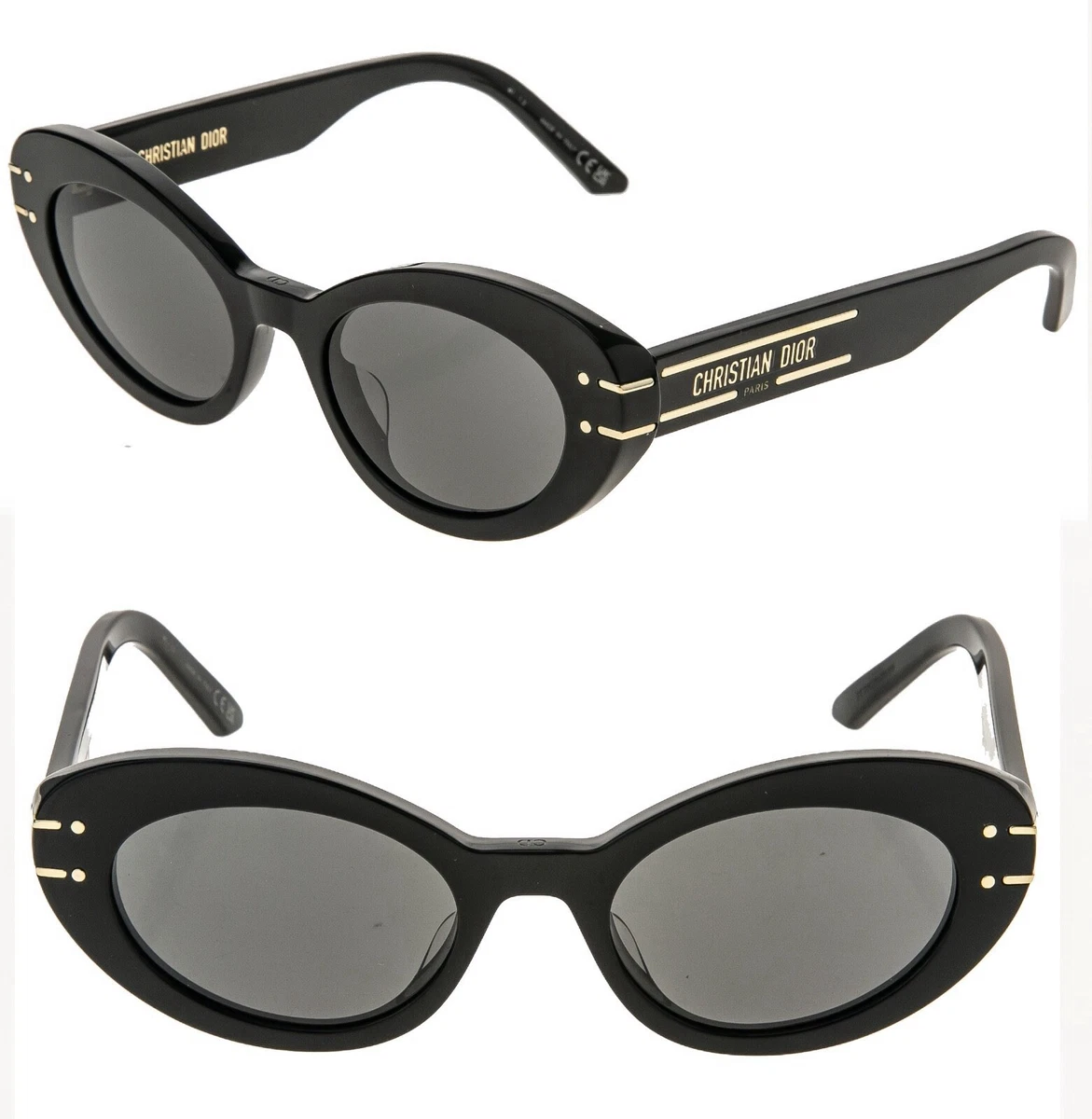 Dior Black Oval Sunglasses for Women for sale | eBay