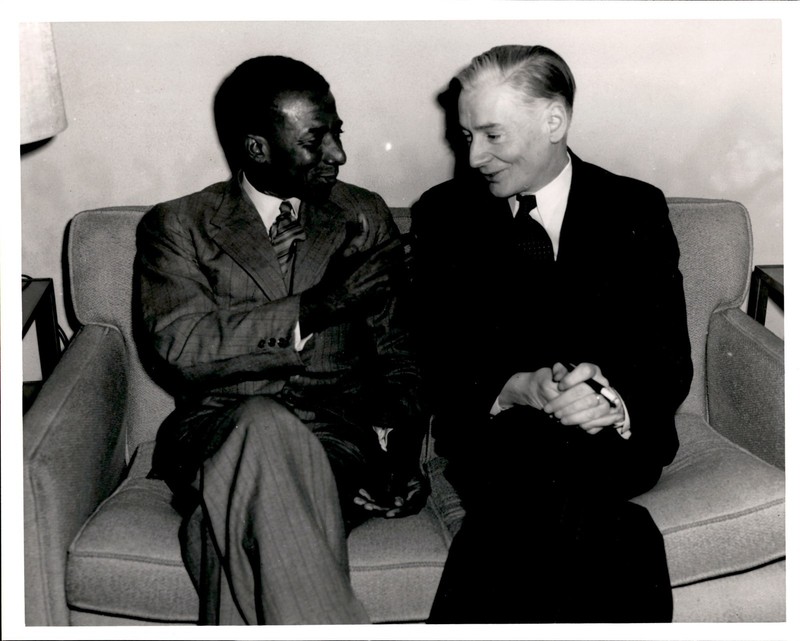 RH2 2nd Gen Photo TOGOLESE PRIME MINISTER SYLVANUS E. OLYMPIO & HENRY LAURENTIS