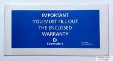 Commodore Amiga Warranty Registration Set 1992 
