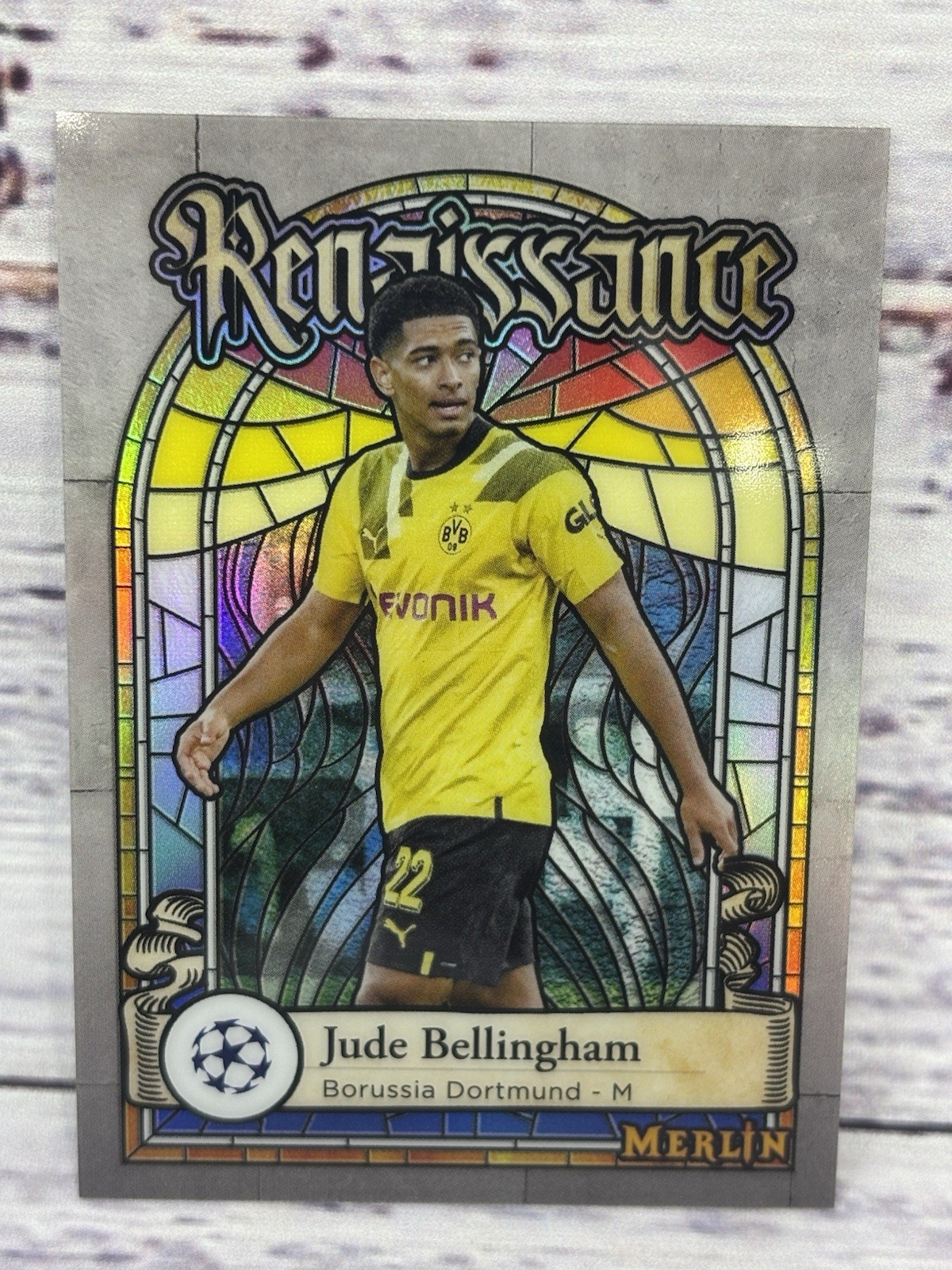 22-23 Topps Merlin JUDE BELLINGHAM Renaissance SSP Dortmund #R-7 England