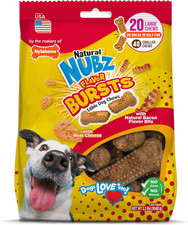 Nylabone Nubz Flavor Bursts Natural Edible Chew Bones for Dogs, Healthy Long Las
