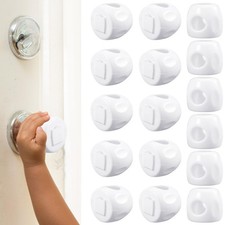 16 Pack Child Safety Door Knob Cover, Baby Safety Door Handle Covers Reusable...