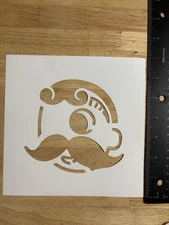 Mr. Natty Boh Head Stencil. Wipeable Plastic Material. NEW