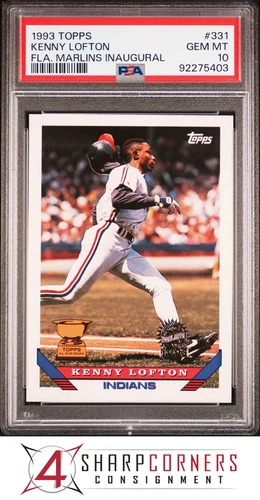 1993 TOPPS MARLINS INAUGURAL ALL-STAR ROOKIE KENNY LOFTON PSA 10