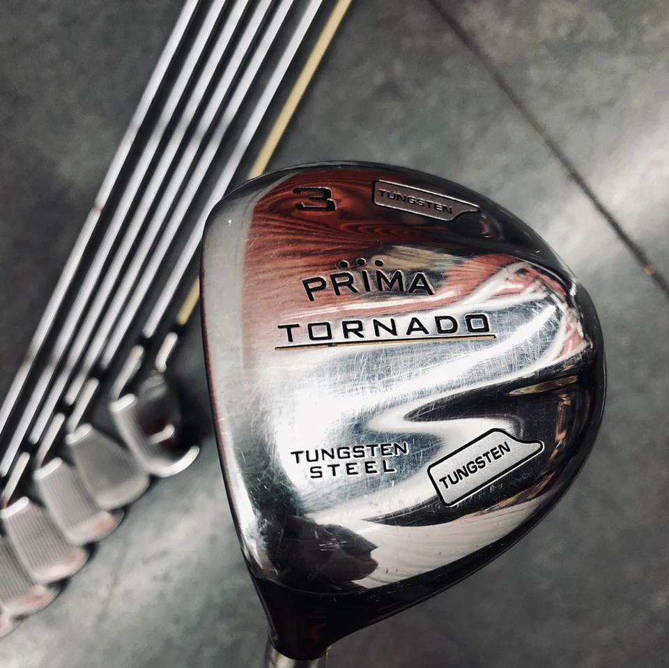 Prima Tornado Set of Irons 3W 4h 5 6 7 8 9 PW SS Shafts Left Handed Dexterity LH - Image 3 of 4