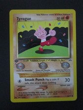 CARTA POKEMON TYROGUE 1° EDIZIONE 66/75 NEO DISCOVERY NON HOLO MAI GIOCATA QUASI NUOVA-