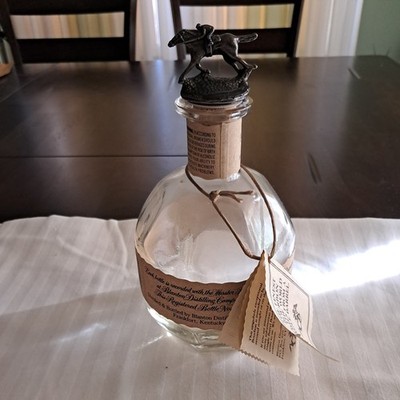 Blantons Bourbon Bottle With S Horse Stopper  Empty 