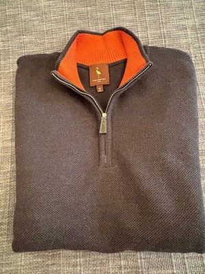 Tailorbyrd Men Golf Pullover 1/4 Zip Long Sleeve Large Dark Grey