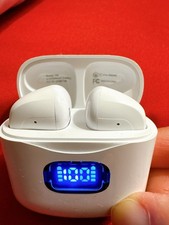 White Wireless Earbuds New In Box Bluetooth with Charger