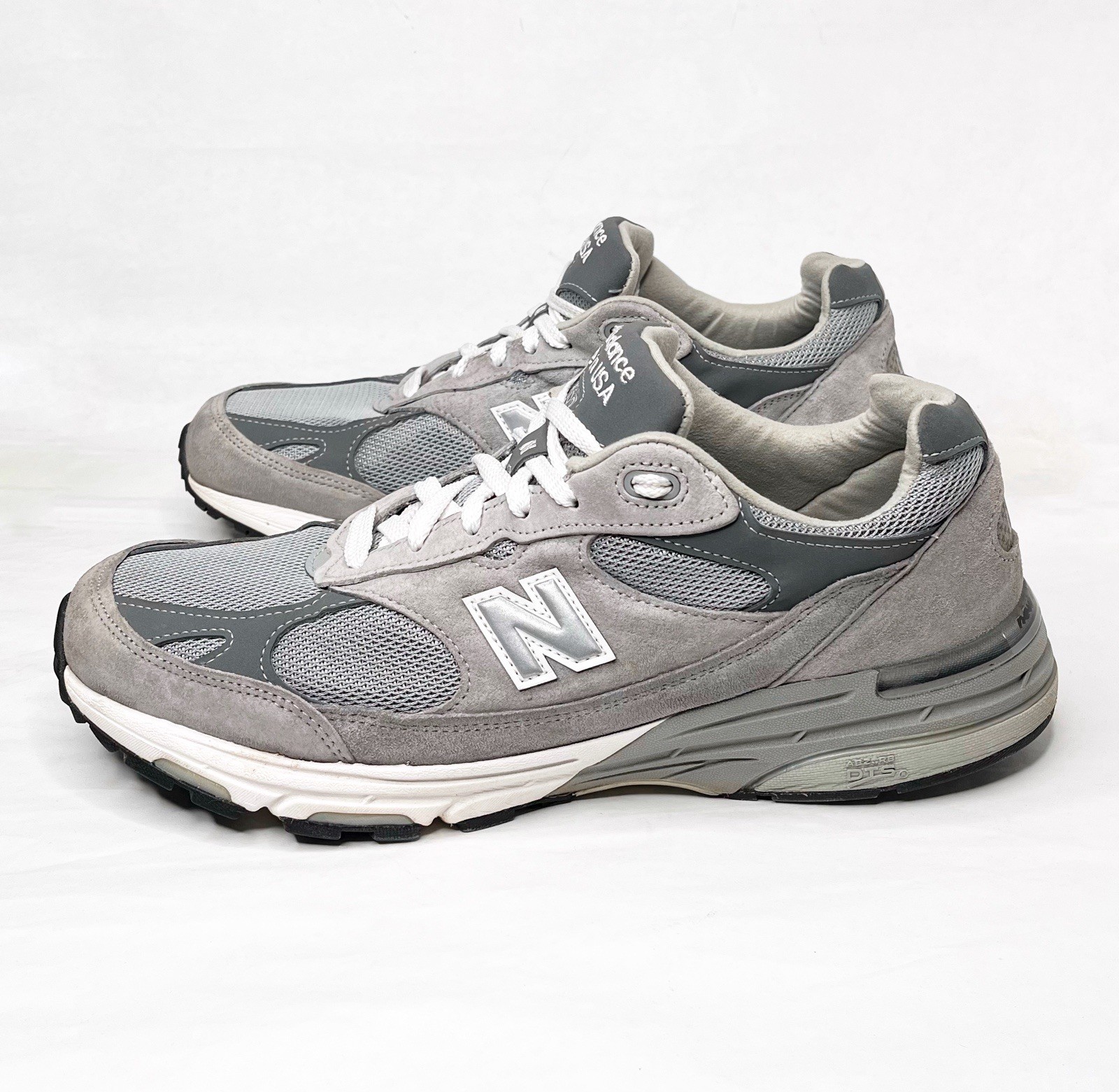 New Balance 993 🇺🇸Made in USA Gray White Suede Sneakers Men’s 13 D -MR993GL