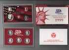 1999 UNITED STATES MINT SILVER PROOF SET 50 STATE QUARTERS SET .25¢ QUARTERS