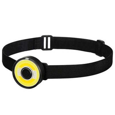 COB LED Stirnlampe USB-C Aufladen 400mAh Akku für Wandern Camping Nachtarbeit