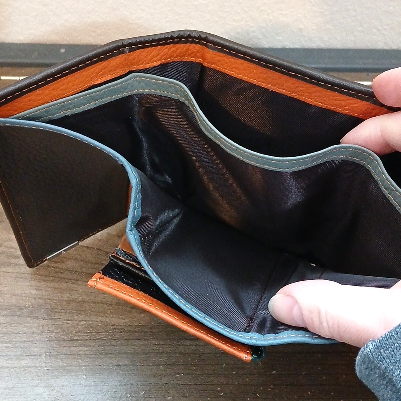 Temanli Multicolored Patchwork Wallet Extra Pocke… - image 5