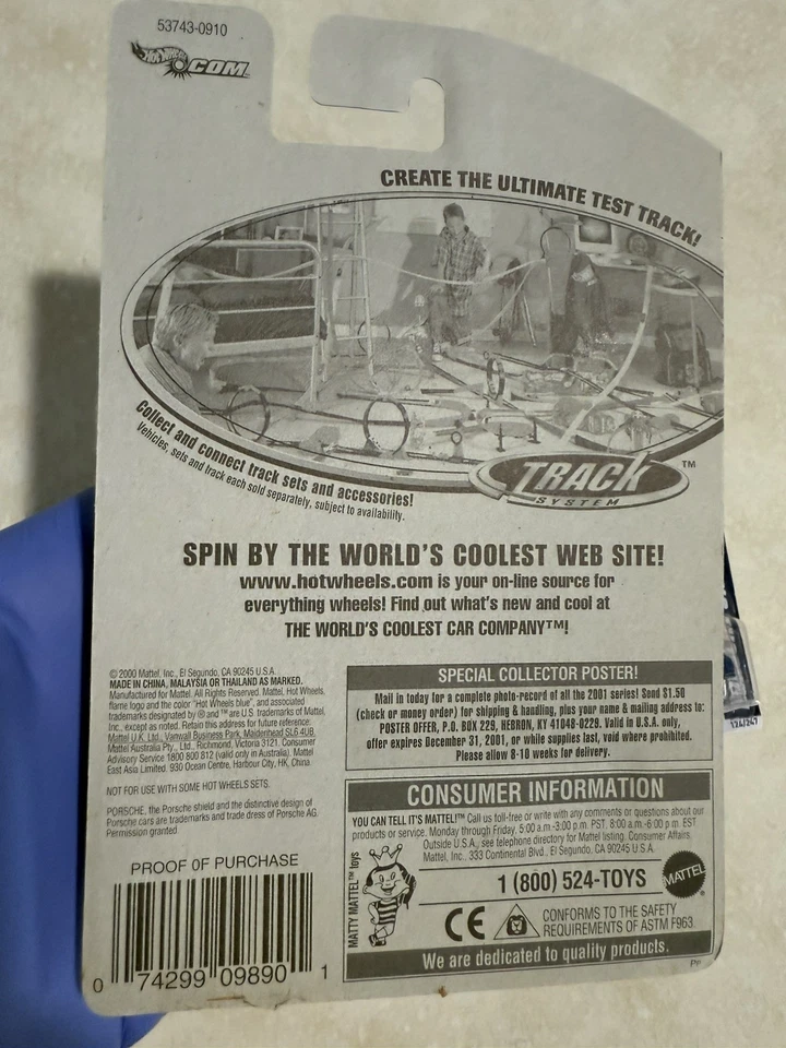 (2) Hot Wheels- 2012 HW 12 Porsche 911 GT2 Blue & 01 GT3 🔥 - Image 4 of 4