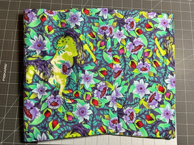 (unicorn purple tula pink) fabric clean 4 1/4 yards