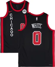 Coby White Chicago Bulls Autographed Nike 2023-24 City Edition Swingman Jersey