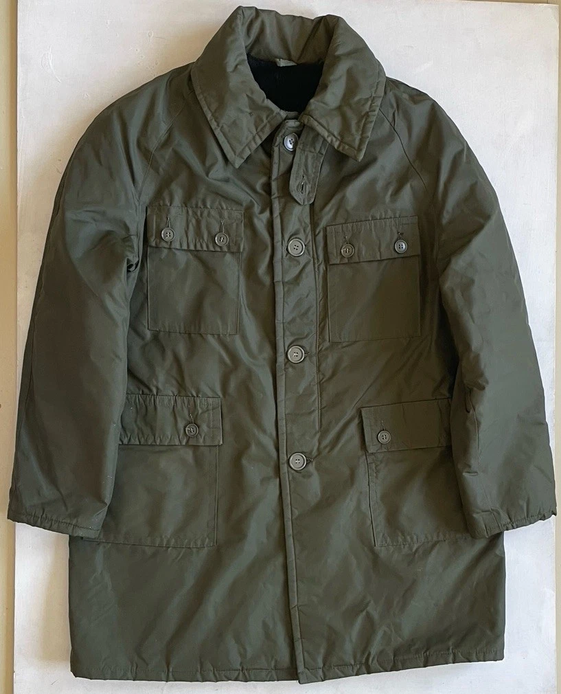 Vtg 1960s 70s Men’s Nylon Jacket Storm Collar