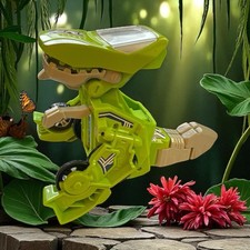 VTech Switch  Go Dinos Sliver T-Rex Transformer Green Car Tested  Working