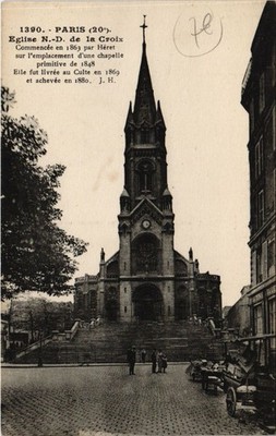 CPA PARIS 20. Jh. - Kirche N-D. de la Croix (59035)