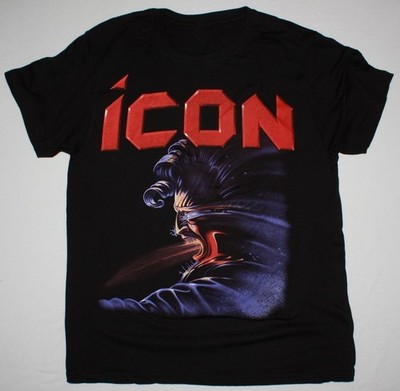 Vtg ICON BAND Music Tour Heavy Cotton Black S-5XL T Shirt AG572