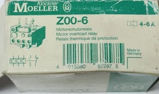 KLOCKNER MOELLER EATON Z00-6 Motor Overload Relay 4-6 AMP Z00 6
