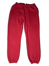 VTG Russell Athletic Men’s Red Fleece Sweatpants Large USA Made