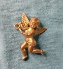 Five Miniature Gold Plastic Angel Christmas Ornaments Mini Tree Decorations — photo 10