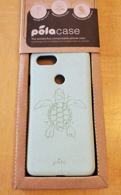 Pela Google Pixel 3 XL Soft Phone Case Back Cover Turquoise 100% Compostable