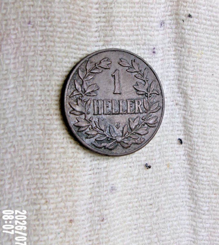 German East Africa 1 Heller 1905 J (KM#7)