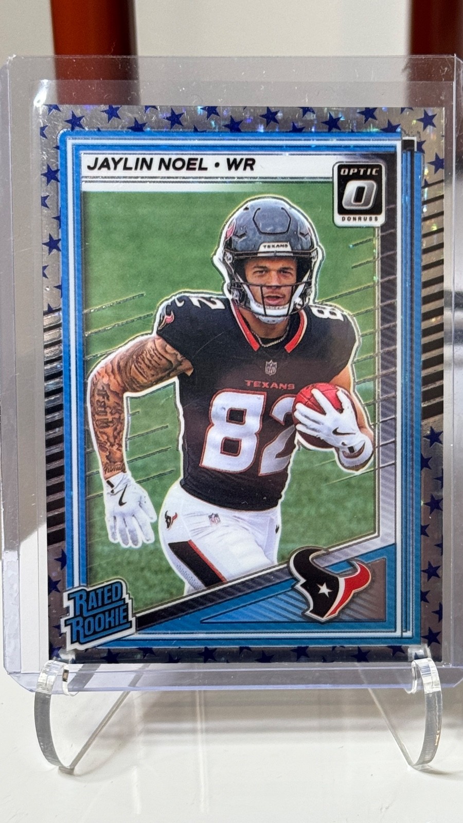 2025 Donruss Optic Jaylin Noel Rated Rookie Blue Stars