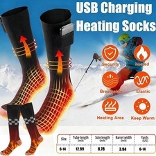 Electric Heated Socks Rechargeable 5000mAh Battery Men Women Winter Foot Warmer