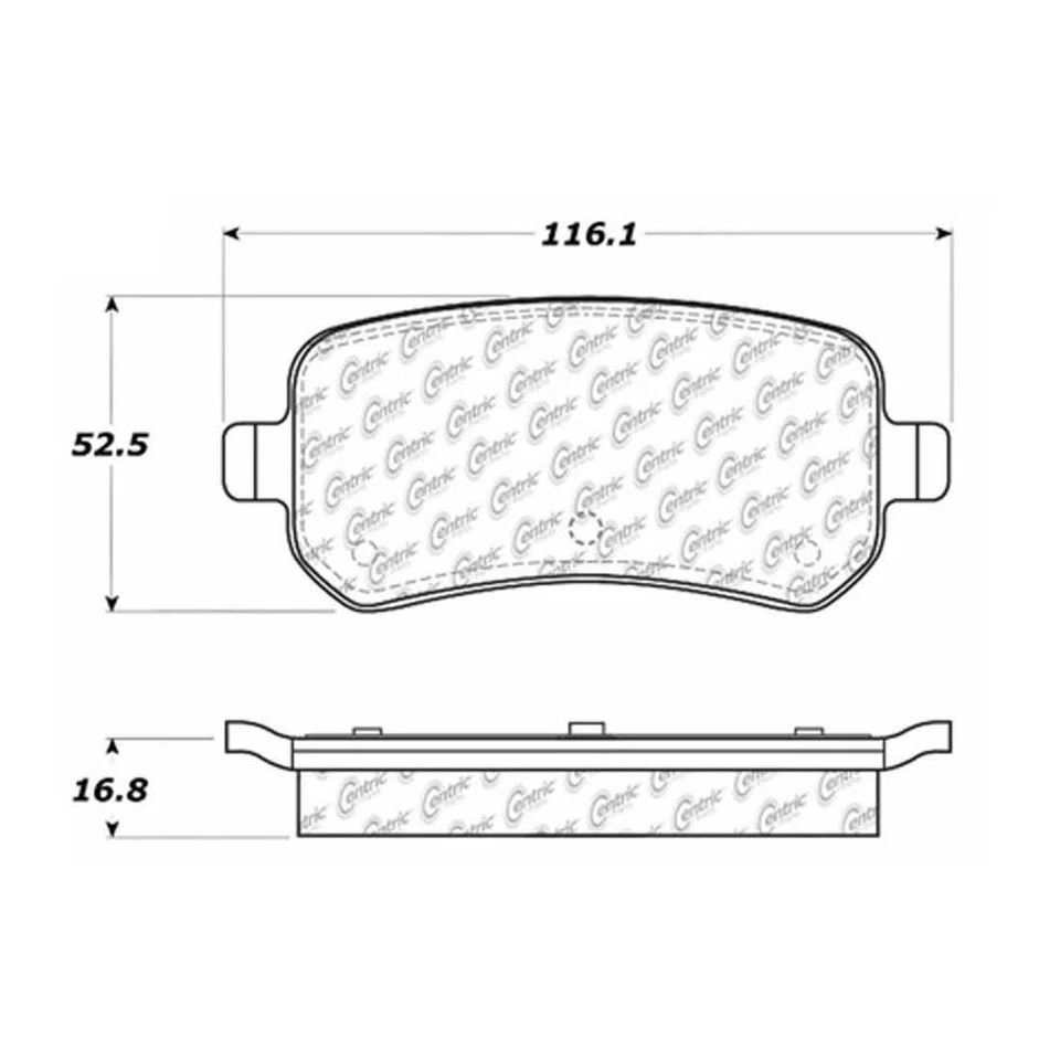 Se adapta a Chrysler Town & Country 2008 2009 rotores de freno traseros y pastillas de freno de cerámica Foto 4 de 4