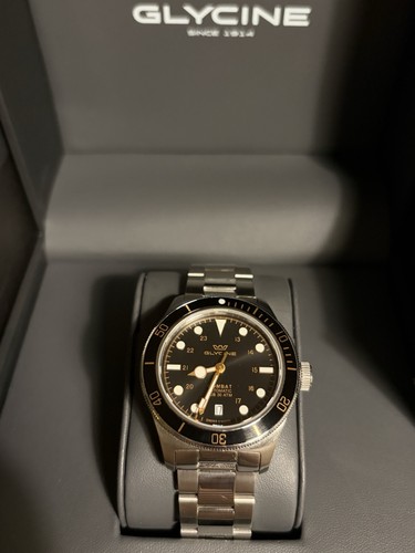 Glycine Combat Sub 39 Black / Gilt (GL0401)