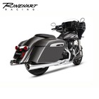 Rinehart DBX40 4in Slip On Exhaust Chrome For 2014 2026 Indian Touring/Bagger