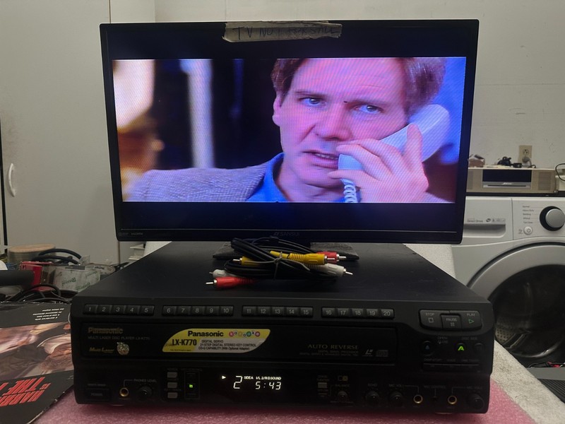 PANASONIC LX-K770 CD/LD LASERDISC PLAYER KARAOKE