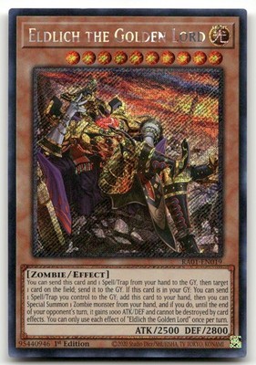 Eldlich the Golden Lord (Alternate Art) (Platinum Secret Rare) NM 25th Anniversa