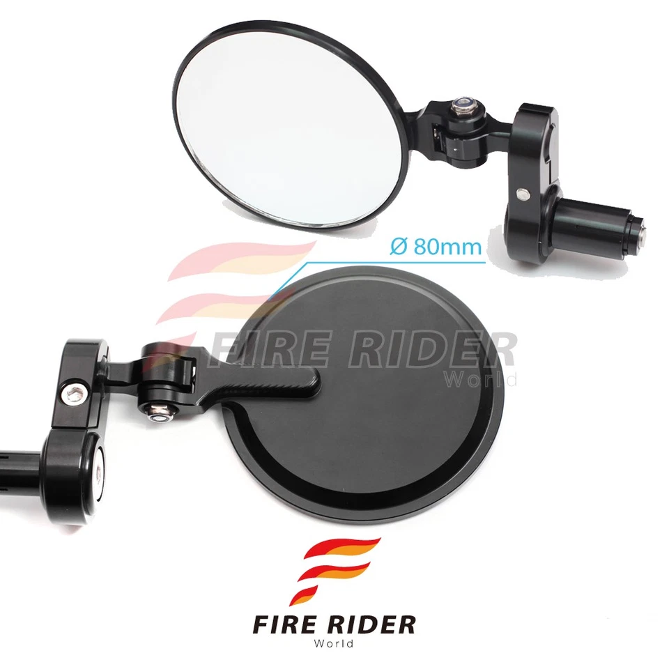 CNC Blue Folding Bar End Mirrors NXP10 For Yamaha YP 250 / 400 Majesty All Year - Image 2 of 4