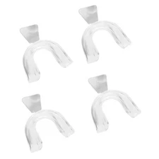 4Pcs Silicone Transparent Comfortable Custom Mouth Guard Grinding,Sleeping Gu...