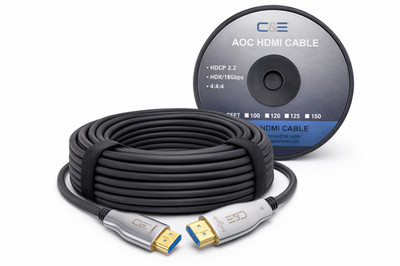 150FT HDMI AOC Cable Active Fiber Optic HDTV 4K 60Hz 18Gb HDR ARC HDCP 2.2