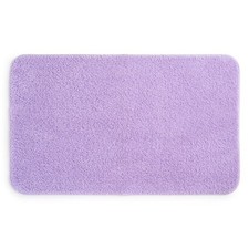 Lavender Polyester Bath Rug Large 24x40 Inch Non-Slip Soft Absorbent